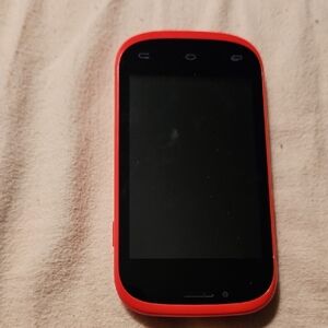 Sleek Red Smartphone